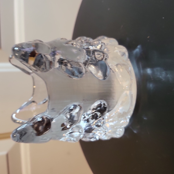 Vintage Swedish Art Glass Candle Holder Nybro Paul Isling Christmas Trees - Picture 10 of 10